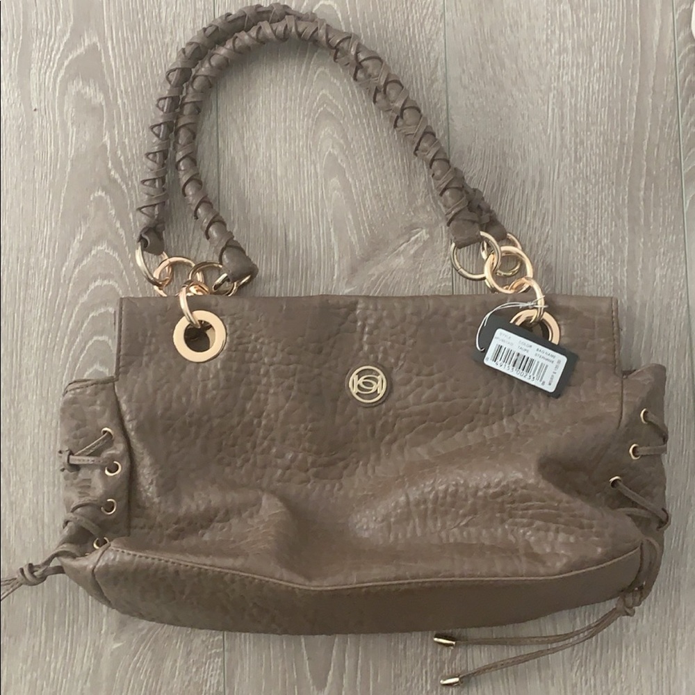 Bebe taupe bag with tags